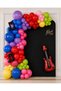 Manifest Balloon Colors Concept Colorful Music Themed Balloon Set |   75 Latex Balloons |   Guitar & Note Foil Balloon |   Balloon Chain and Ribbon