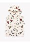 Baby Boy Dinosaur Patterned Hooded Vest 3-Piece Set - 5