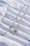 316L Steel Chain Silver Color Zircon Stone Minimal Daisy Figured Tarot Necklace - 2