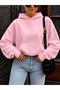 Solid Color Cotton Women's Sweatshirt