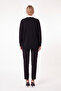 Women's V-Neck Buttoned Long Knitwear Cardigan Relaxed Fit - 4
