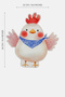 Blue Necked Chicken Snack Mat with Embroidered Edges 1 Piece - 3