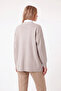 Women's V-Neck Buttoned Long Knitwear Cardigan Relaxed Fit - 3