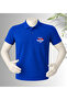 Special Design Sat Printed Polo Collar 100% Cotton T-Shirt - 2