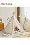 Teepee Tent for Kids Foldable Teepee Play Tent - 2