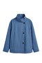 Indigo Buttoned Oversize Trench Coat - 7