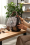 Women's Imported Backpack. Accessory Detailed Hand and Shoulder Bag. - 5