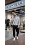 Oversize Hooded Plain Unprinted Tracksuit Set with 4 Color Variants