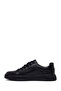Men's Black Lace-Up Leather Sneaker Wm680051Dv - 3