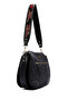 Women's Black Long Strap Nubuck Crossbody Bag Ab520004Sn - 2