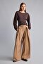 Pleated Wide Leg Long Fluid Fabric Trousers I7405Ax26Sm - 2