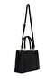 Women's Black Long Strap Shoulder Bag Ab150017Sv - 6