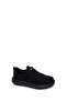 Zero Men's Black Lace-Up Thick Sole Fabric Sneaker Wm680072Kk - 7
