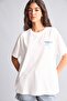 100% Cotton Oversize Crew Neck Back Print Short Sleeve T-Shirt I5323Ax26Hs - 4