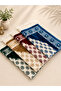 4-Piece Ultra Luxury Velvet Woven Prayer Mat with Soft Texture and Fringed Mihrimah Pattern - 3