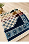 4-Piece Ultra Luxury Velvet Woven Prayer Mat with Soft Texture and Fringed Mihrimah Pattern - 6