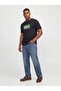 Men's Black Jjbuster Tee Ss Crew Neck Bts Sn Pls Large Size T-Shirt - 4