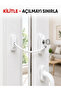Window Opening Safety Lock Child Safety Device with White Cable Switch