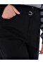 Belt Detailed Non Denim Trousers Black - 6