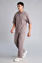 Ultra Soft Standard Fit Elastic Waist Front Seam Detailed Modal Jogger Pants H6167Ax26Au - 2