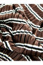 Stripe Patterned Satin Square Pleated Bandana Scarf - 3