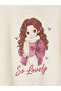 Printed Girls' Thick Sweatshirt - 6