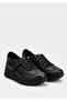 Black Leather Women's Shoes - 2