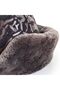 Leather Börk Hat with Embossed Pattern on Brown Leather - 8