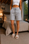 3 Pieces Premium Comfort Seasonal Women's Shorts (Black-Grey-Navy Blue) - 6