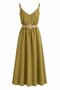 Olive Straw Belted Dress - 2Y3303