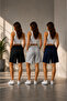 3 Pieces of Women's Shorts That Combine Elegance and Comfort (Black-Grey-Navy Blue) - 2
