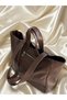 Soft Leather Shoulder Bag-Large Volume Casual Women's Bag with Metal Buckle