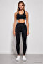 Women's Black High Waist Slimming Stretchy Leggings - 2