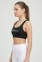 Women Graphic Print Padded Training Sports Bra, Black - 3