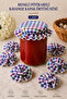 6-Piece Gingham Elastic Jar Lid Cover and Ornament 15X15 cm Jam Pickle Canning Jar Cover