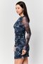 Women Floral Print Bodycon Dress, Multicolor - 2