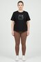 Women Sportswear Fit Short Sleeve Training T-Shirt, Black - 2