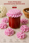 6-Piece Gingham Elastic Jar Lid Cover and Ornament 15X15 cm Jam Pickle Canning Jar Cover