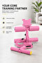 Sit-Up Exercise Bar with 3 Strong Suction Cups and Resistance Ropes, Adjustable Home Workout Equipment for Abs, Core and Leg Training (pink) - 7