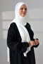 Women's Viscose Shawl Flexible Hijab Long Seasonal White - 2
