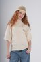 Girl's Oversized T-Shirt with Teddy Bear and Key Print on the Back – "Today Awesome" Casual T-Shirt - 2