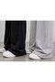 2-Piece Women's (Black and Gray) Sweatpants Set - Loose Fit Oversize Casual Wear - 4