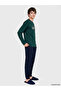Petrol Standard Pattern Printed Men's Pajama Set