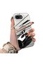 iPhone 17E Compatible Stylish Racing Car Pattern Acrylic Back Panel Silicone Edge Shock Absorbing Case