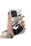 Realme C63 4G/C61 Compatible Stylish Racing Car Pattern Acrylic Back Panel Silicone Edge Shock Absorbing Case