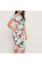 Women's Multicolor Floral Short sleeve Midi Dress - 7