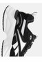 Men's Black and White Casual Sports Shoes Retro Design Thick Sole Lace-Up Sneaker - 5