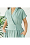 Women's Green Midi Dress - 6