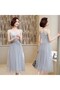 Women's Gray Sleeveless Dress - 3