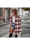 Women's Plaid Shirt dress Long sleeve Dress
